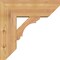 Ekena Millwork Olympic Slat Smooth Bracket w/ Offset Brace, Western Red Cedar, 7 1/2"W x 20"D x 20"H BKT0806X20X20OLY06SWR - alternate 2